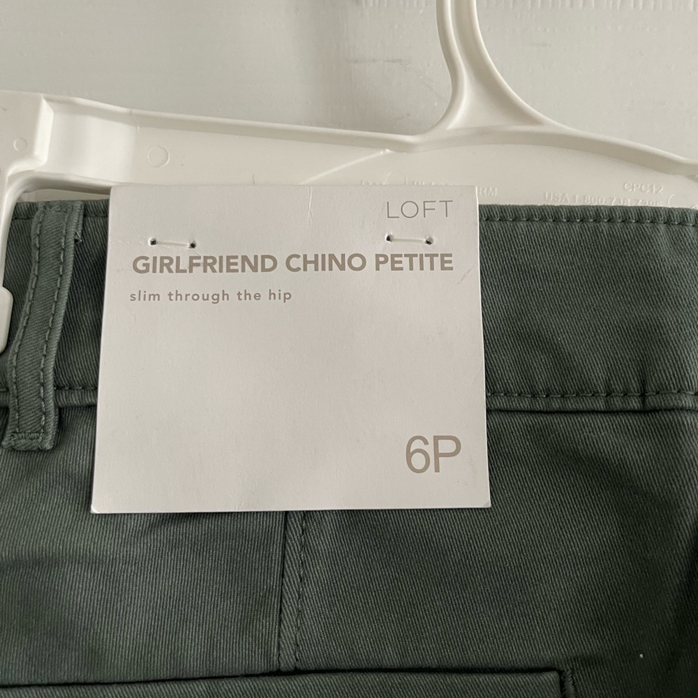 Loft size 6 green chinos